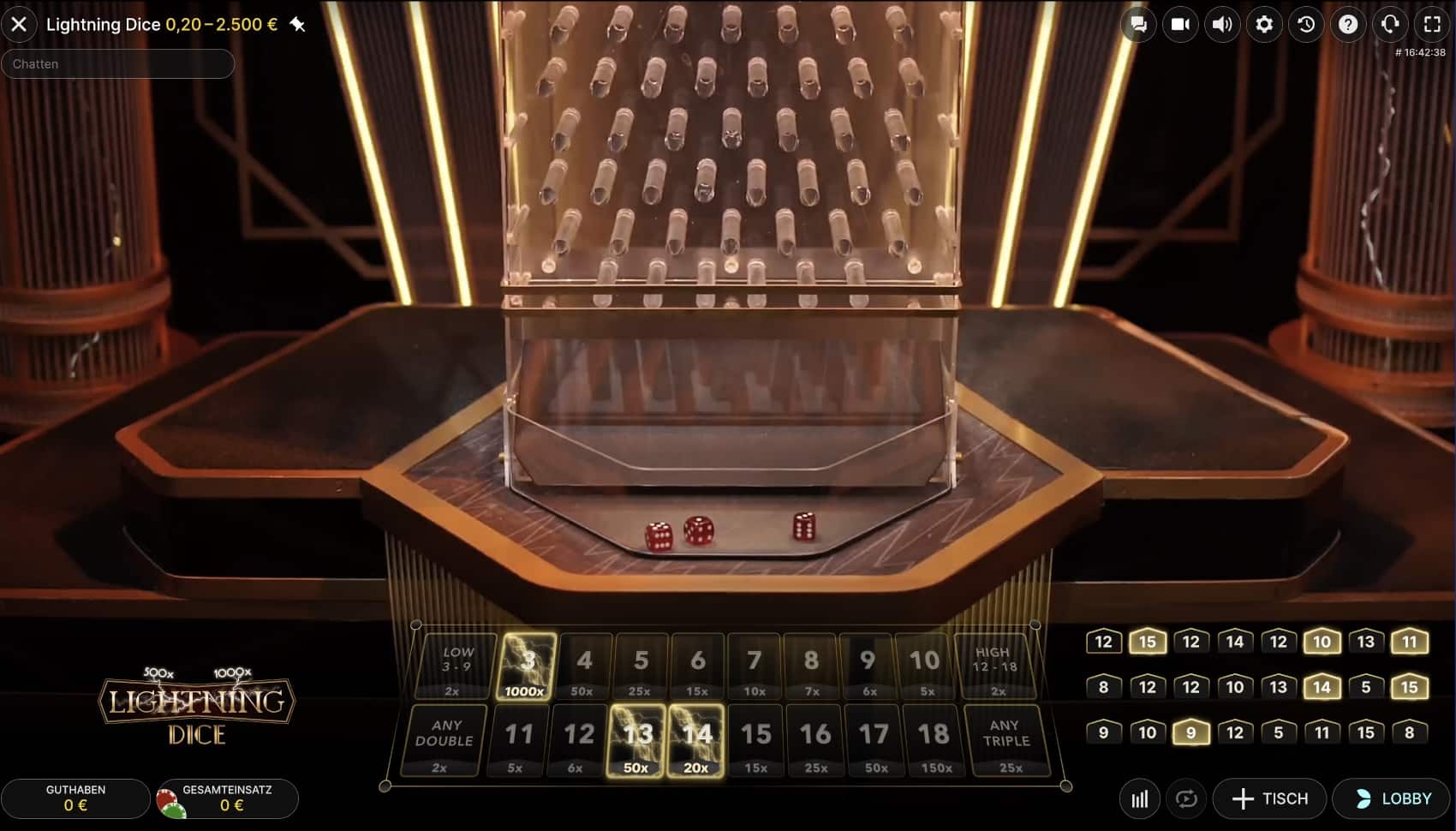 Lightning Dice Evolution Gaming