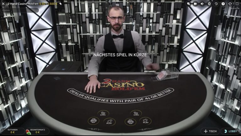 2 Hand Casino Hold'em Evolution Gaming